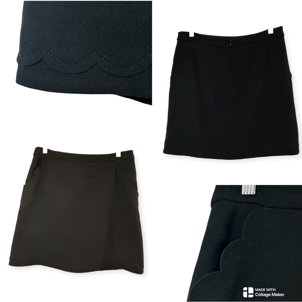 Banana Republic Scallop Pockets And Scallop Hem Skirt